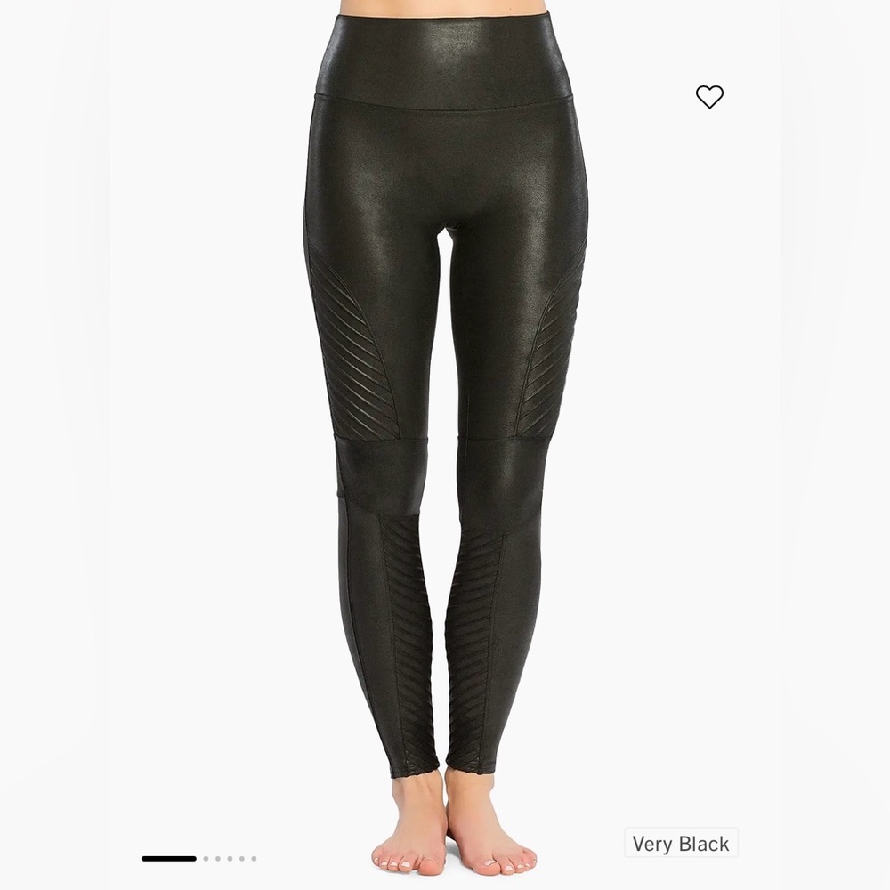 SPANX Black Moto Leggings